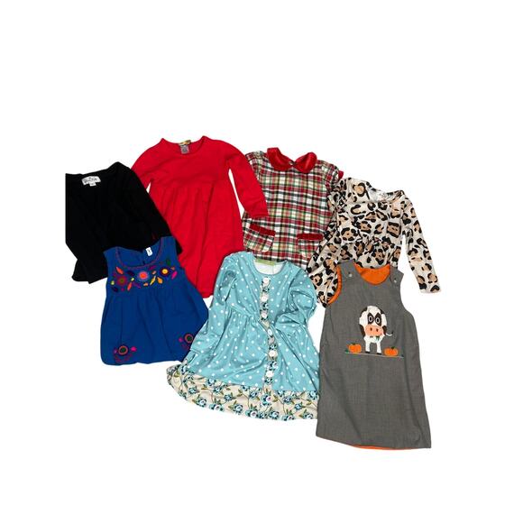 Bundle of 6 Toddler Girl Clothes Mud Pie Millie loves Lily Marie Nicole Size 2T - Picture 1 of 14